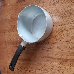 Vintage mini 4" pot pan w/ handle Steelmasters made in Italy stainless steel